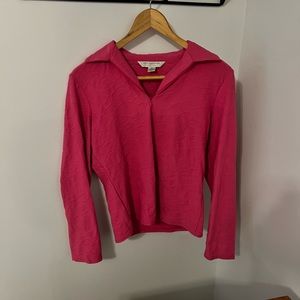 Petite Sophisticate Strech Pink Rose Pattern Altheic Jacket